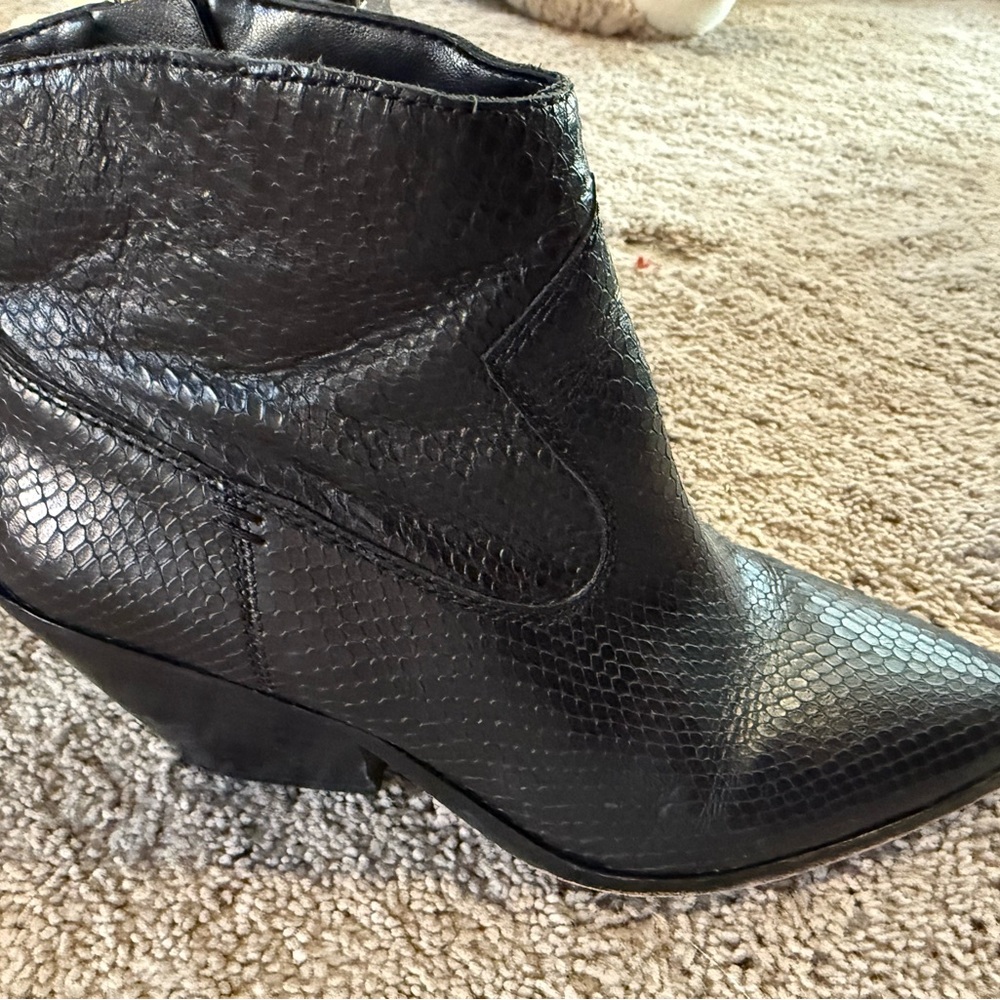 Vince Camuto Snake Embossed Pointed Toe Bootie - … - image 7